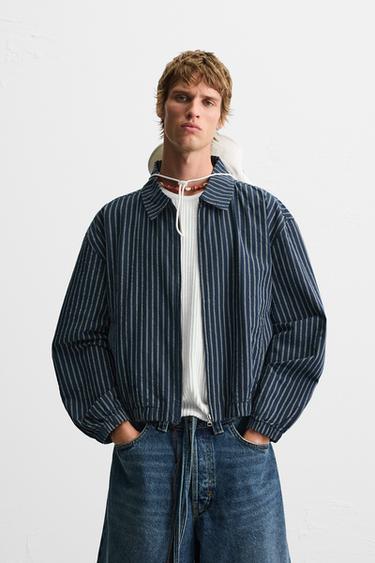 STRIPED TEXTURED JACKET - Stripes by Zara - Image 1
