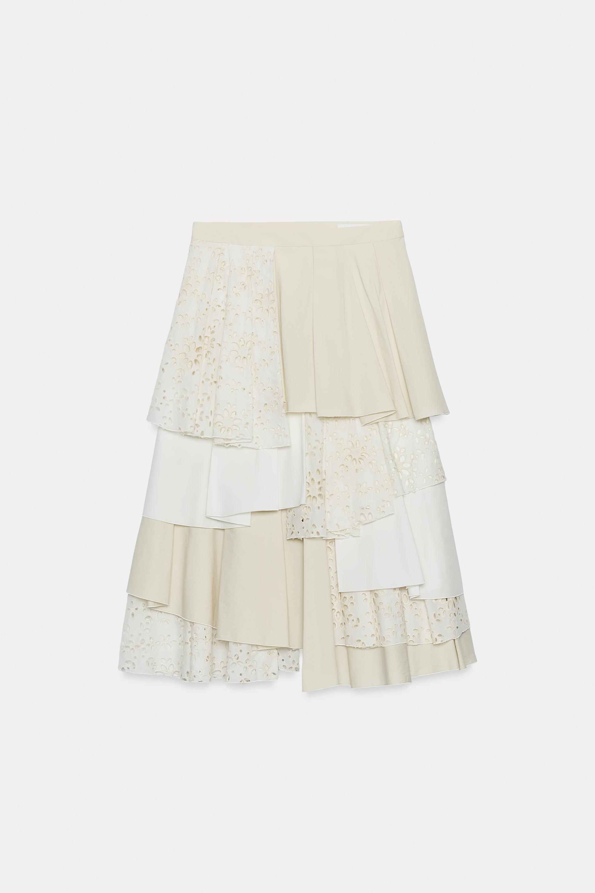 ZW COLLECTION LIMITED EDITION PATCHWORK MIDI SKIRT