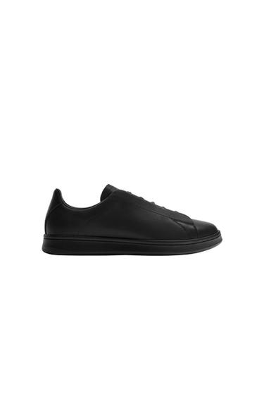 LEDERSNEAKER - Schwarz von Zara