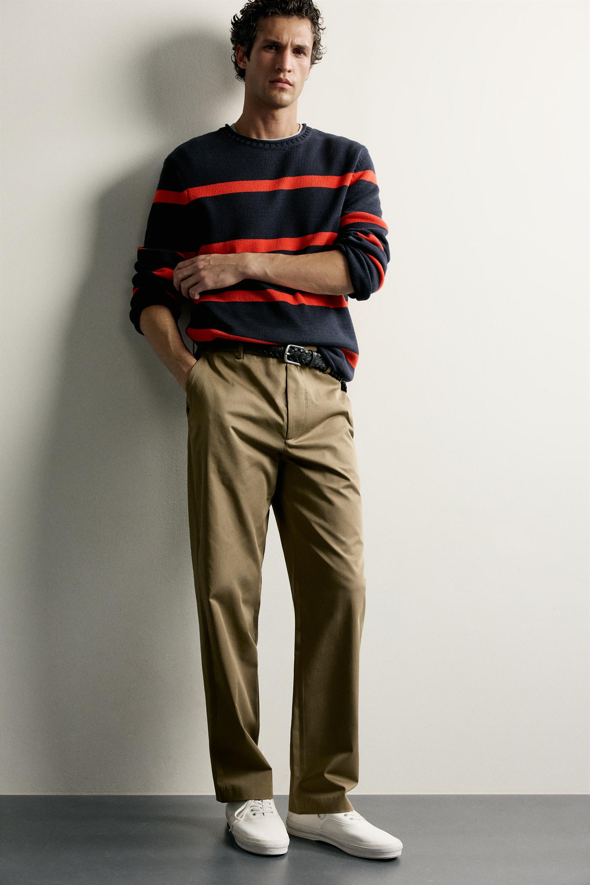 Zara STRAIGHT FIT PANTOLON görsel 5