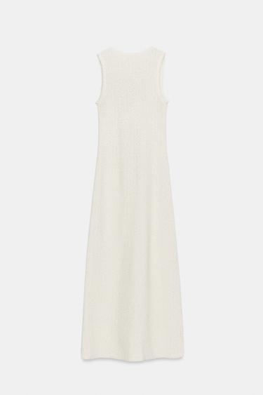 LONG RUSTIC DRESS - Ecru by Zara - Image 5