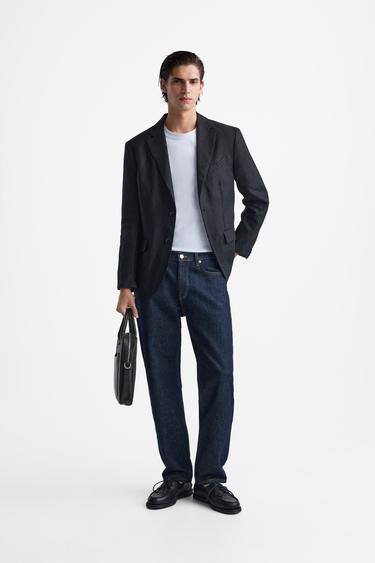 Zara TEXTURED BRIEFCASE - Black - Image 0