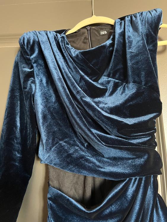 CUT OUT VELVET DRESS ZW COLLECTION SECOND HAND