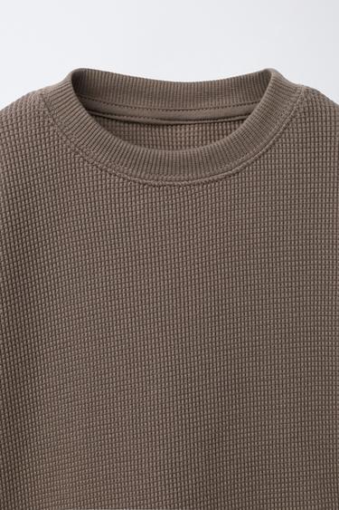 ENSEMBLE JOGGING T-SHIRT ET BERMUDA WAFFLE - Gris de Zara - Image 2