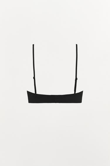SOUTIEN-GORGE AVEC POLYAMIDE - Noir de Zara - Image 3