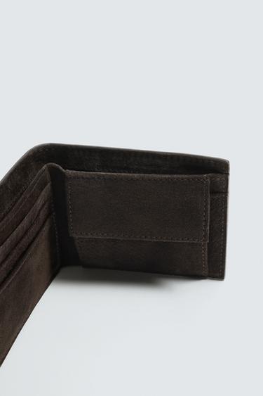 PORTEFEUILLE EN CUIR - Marron de Zara - Image 2