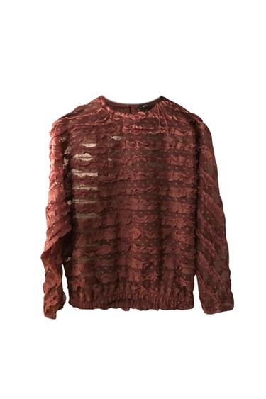 WINE COLORED BLOUSE