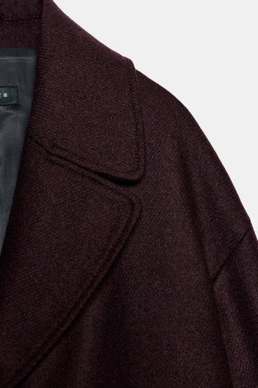 MANTEAU LONG OVERSIZE - Bordeaux de Zara - Image 8