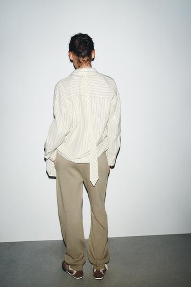 PANTALON DE JOGGING EN MOLLETON EFFET DÉLAVÉ - Pierre de Zara - Image 4