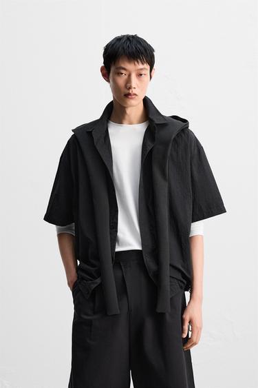 LIGHTWEIGHT TECHNICAL SHIRT - Black by Zara