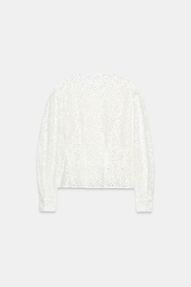 LACE WRAP JACKET - White by Zara - Image 2