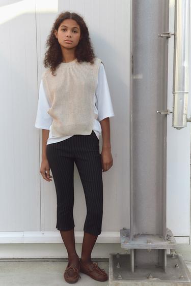 CAMISETA COMBINADA CHALECO - Beige oscuro de Zara - Imagen 0