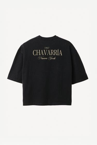 Zara WILLY CHAVARRIA X ZARA OVERSIZED PRINT T-SHIRT - Black