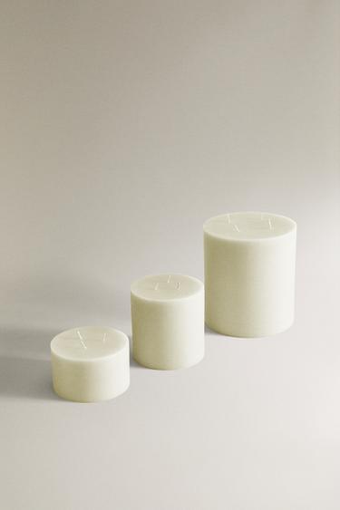 GRANDE BOUGIE DÉCORATIVE - Blanc de Zara - Image 1