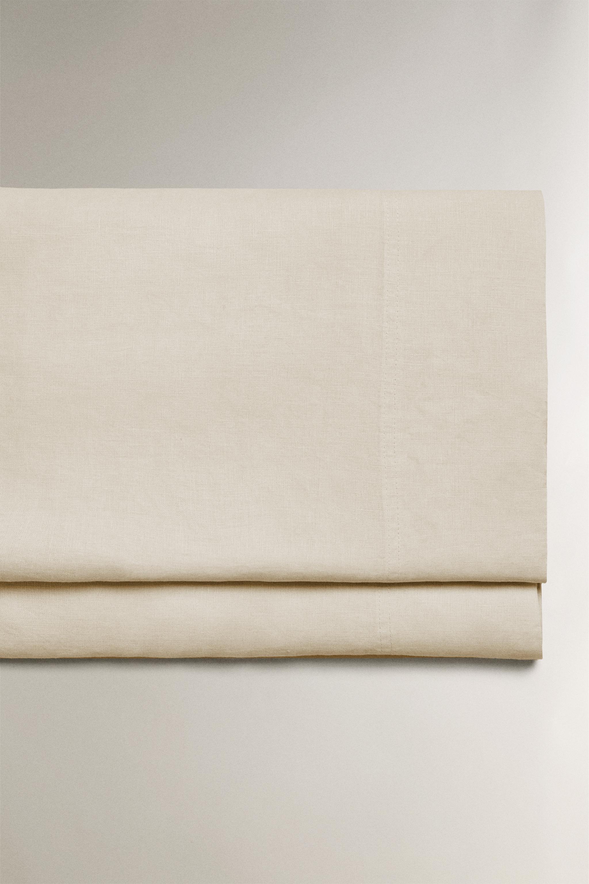 WASHED LINEN FLAT SHEET (140 GXM²)
