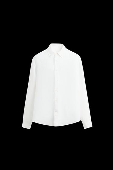 Zara 100% LINEN SHIRT - White - Image 0