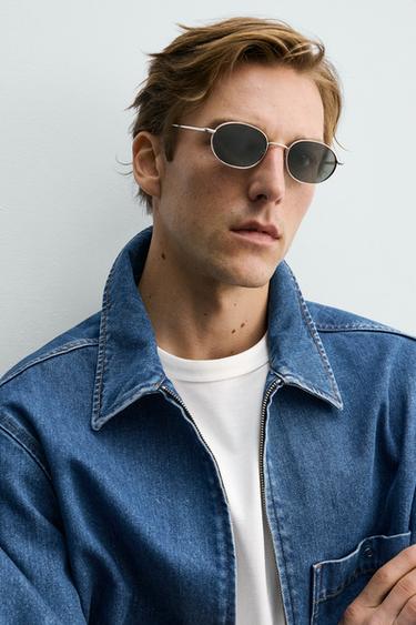 DENIM ZIP-UP JACKET - Blue by Zara - Image 4