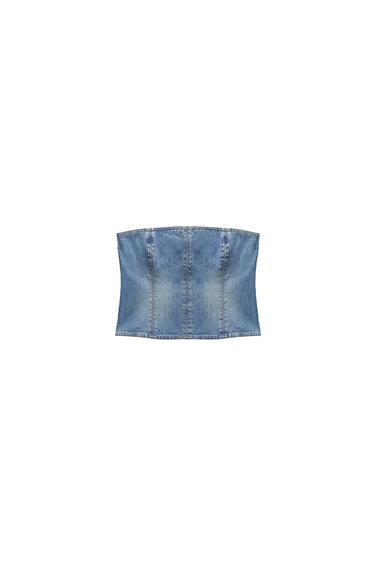 ZW DENIM BUSTIER
