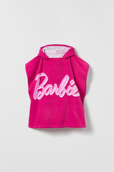 Zara BARBIE™ MATTEL TERRYCLOTH PONCHO - Fuchsia - Image 0