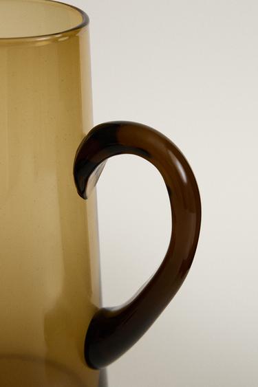 PICHET VERRE BULLES - Marron / Vert de Zara - Image 2