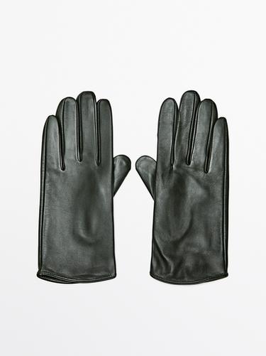 Zara Nappa leather gloves - Green
