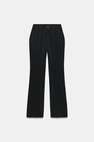 FLARE TROUSERS - Black by Zara