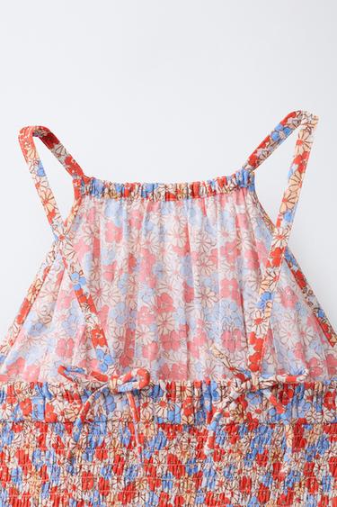 FLORAL FRILL PLAYSUIT - Red by Zara - Image 3