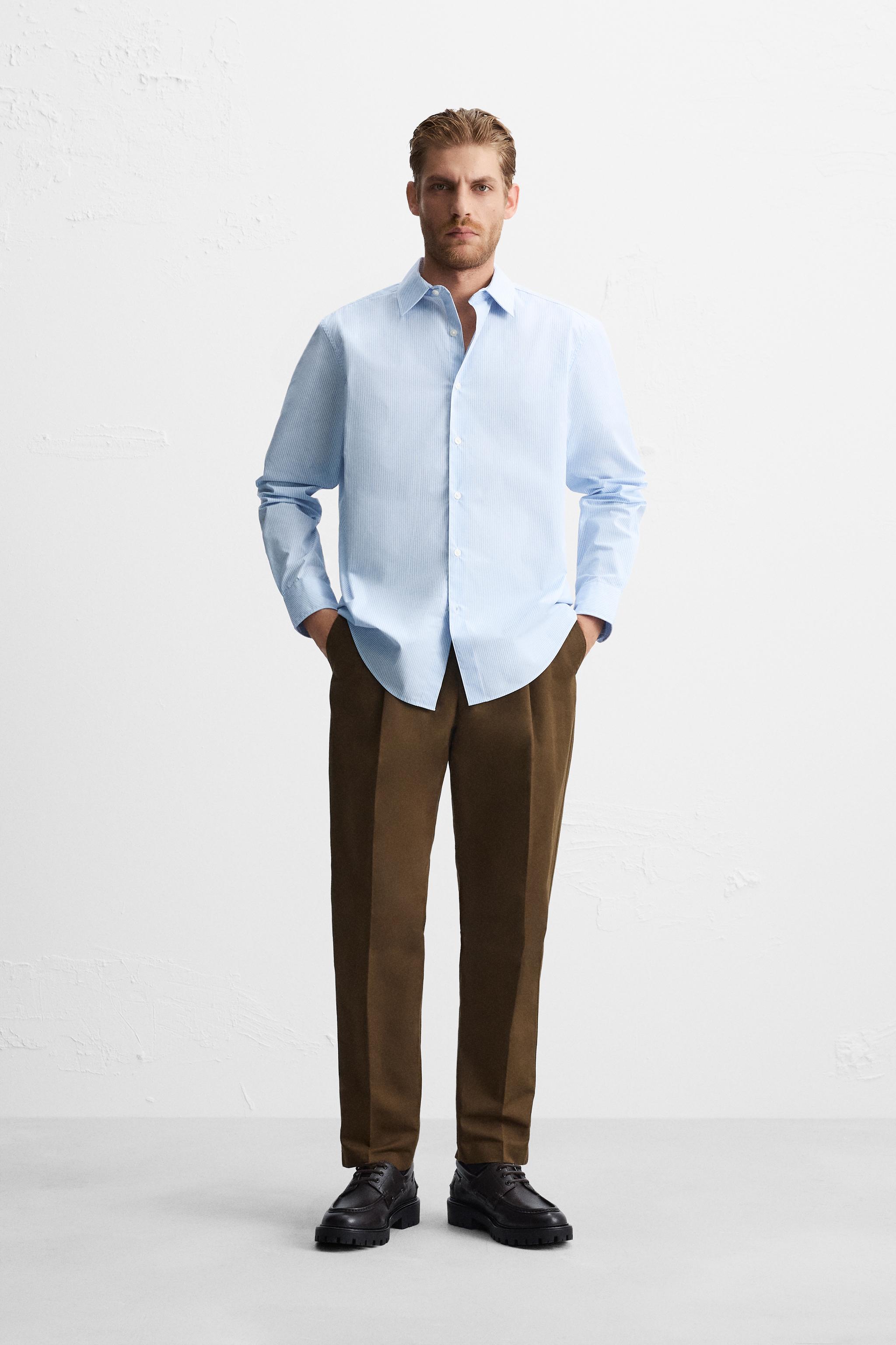 Camicia a righe uomo zara outlet