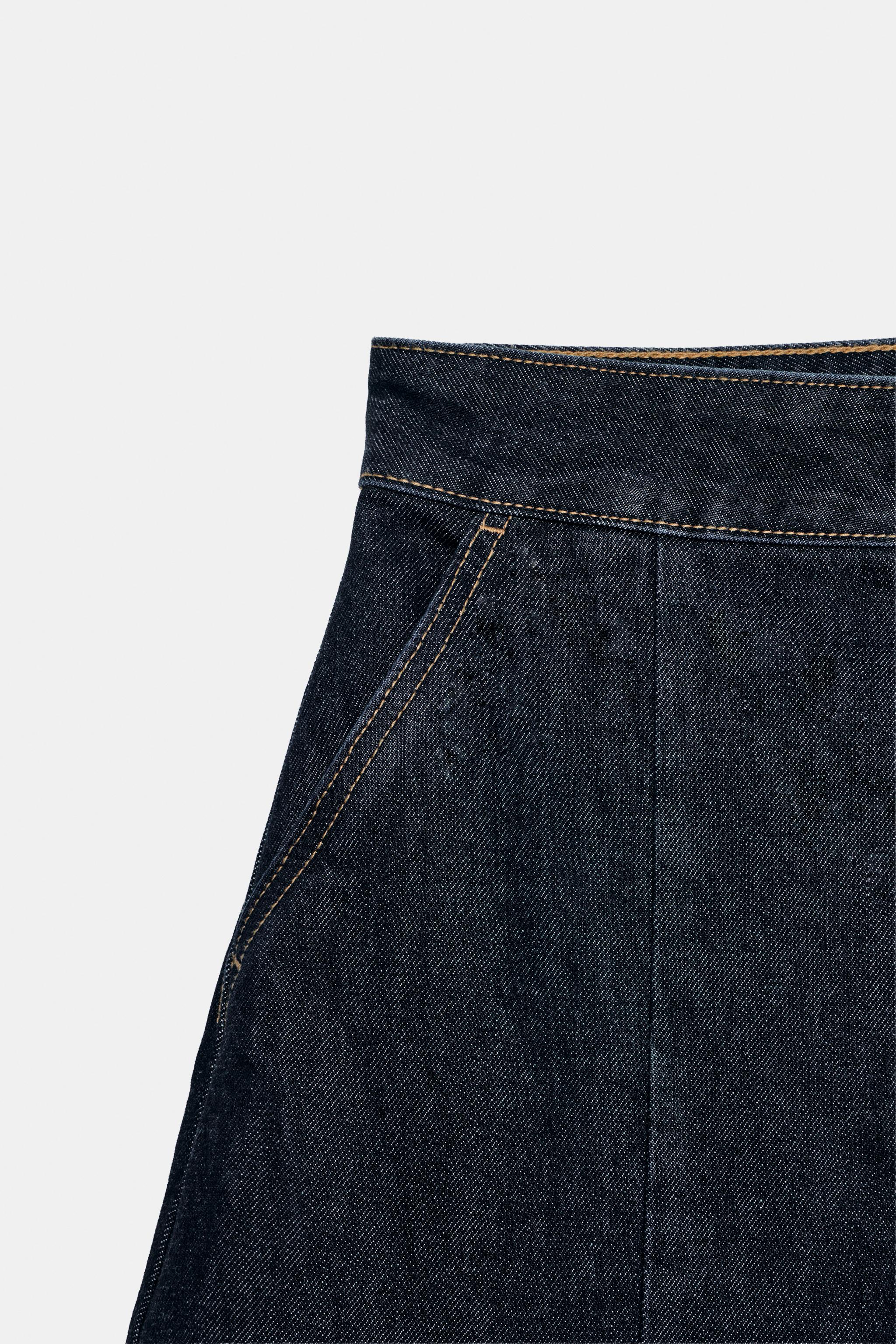 Женские джинсы Zara TRF SEAMED BALLOON JEANS — фото 8