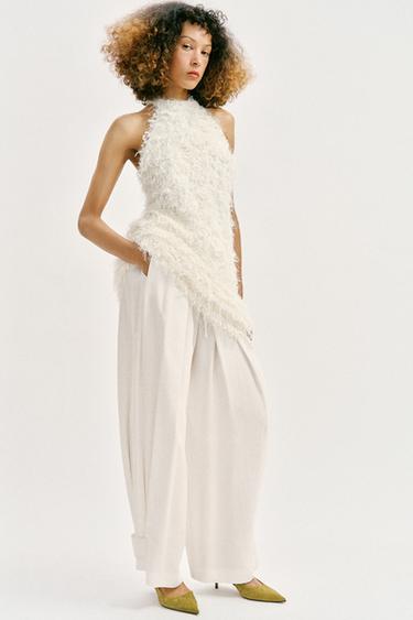 ТУФЛИ-МЮЛИ ИЗ ЗАМШИ НА СРЕДНЕМ ТОНКОМ КАБЛУКЕ — Зеленый от Zara