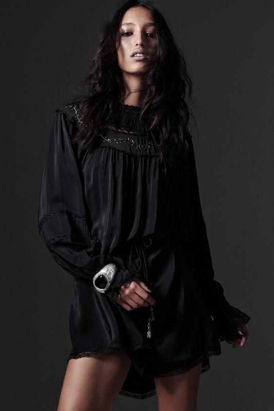 Vestido Camisero Vestidos De Encaje Zara Vestido Camisero Vestido