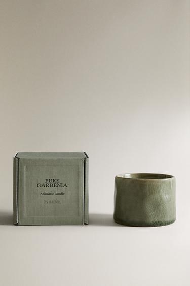 (150 G) BOUGIE PARFUMÉE PURE GARDENIA - blanc de Zara - Image 0