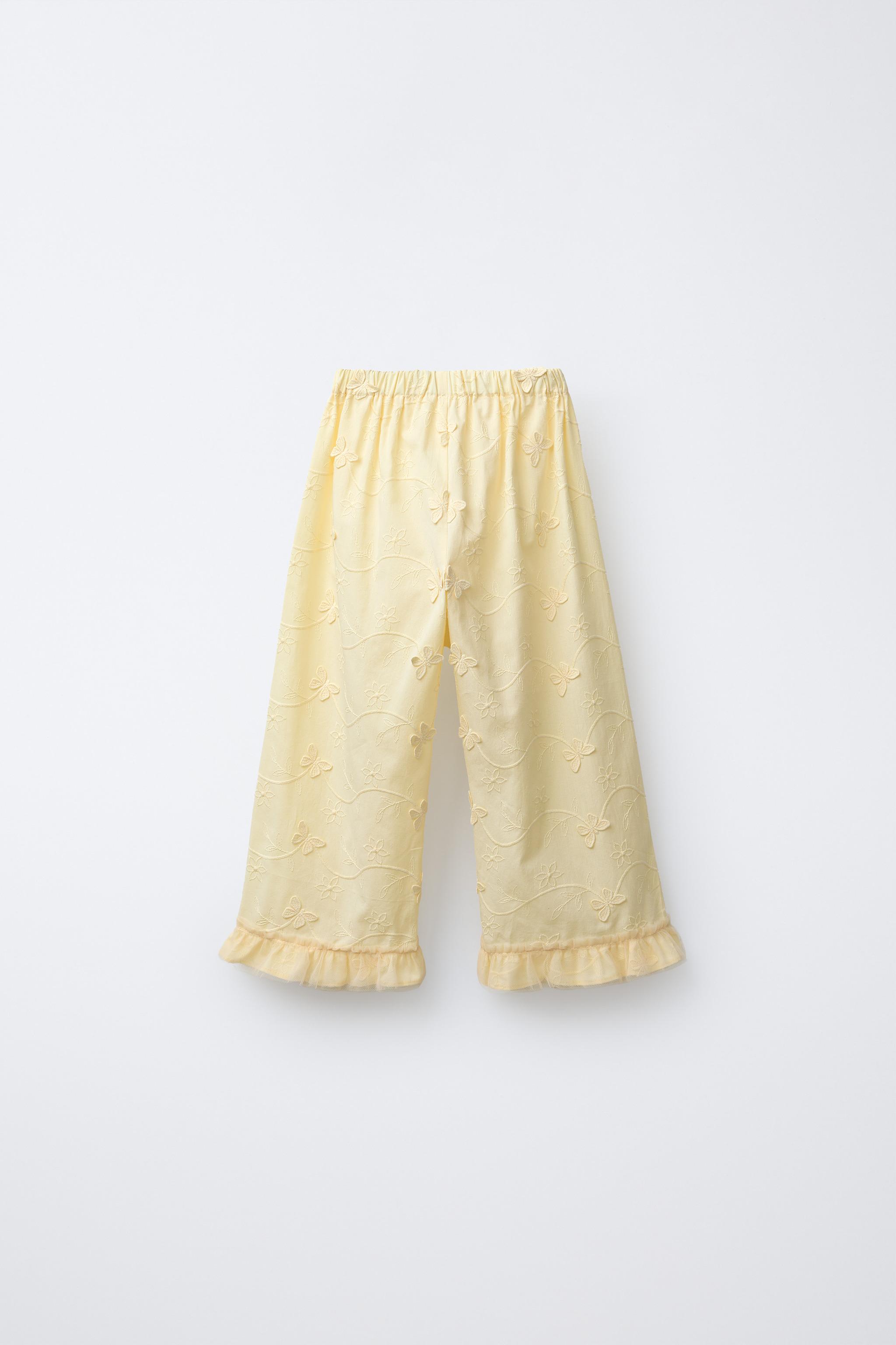PANTALON JUPE-CULOTTE PAPILLONS TULLE