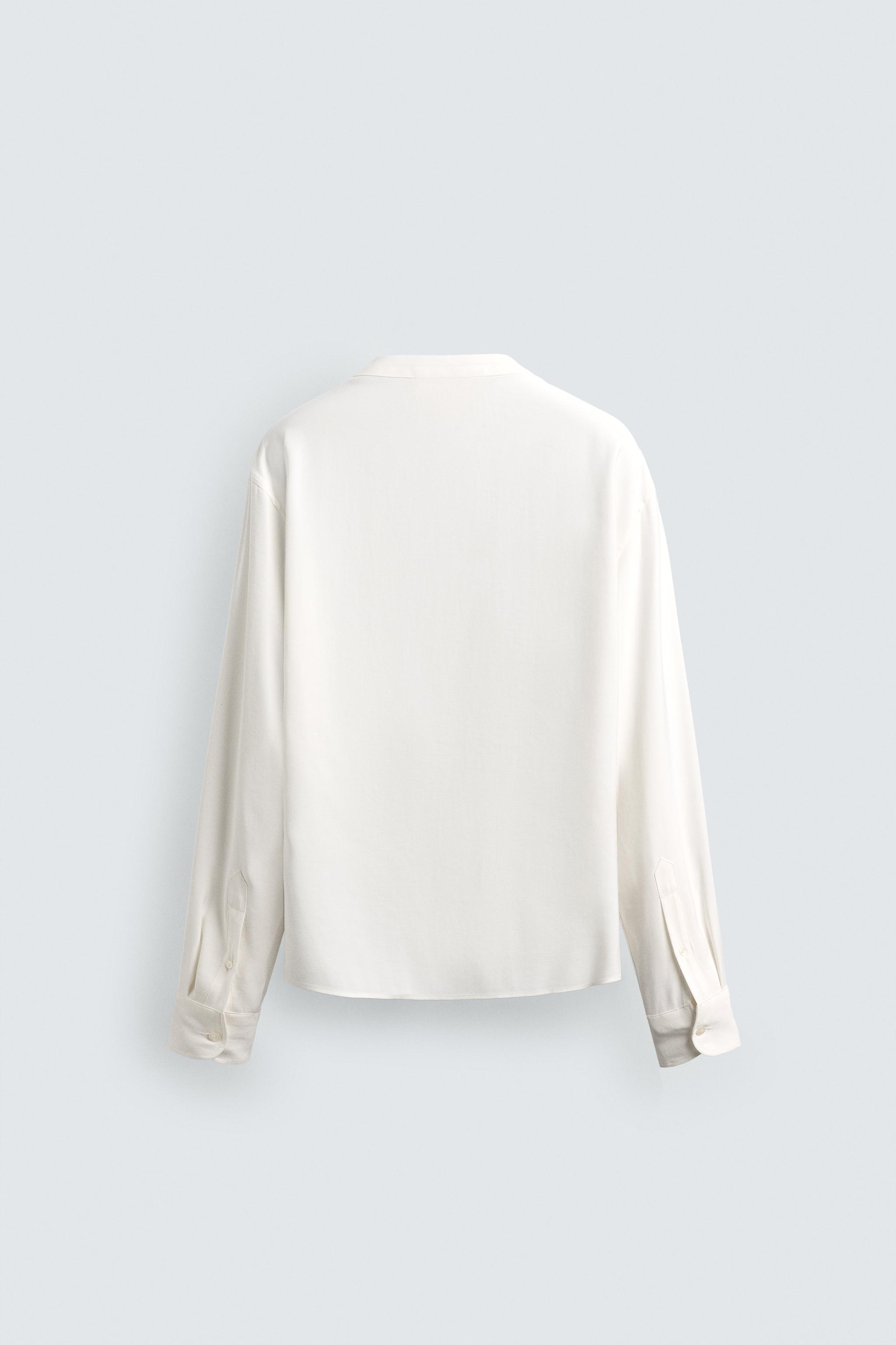 CHEMISE FLUIDE COL EN V