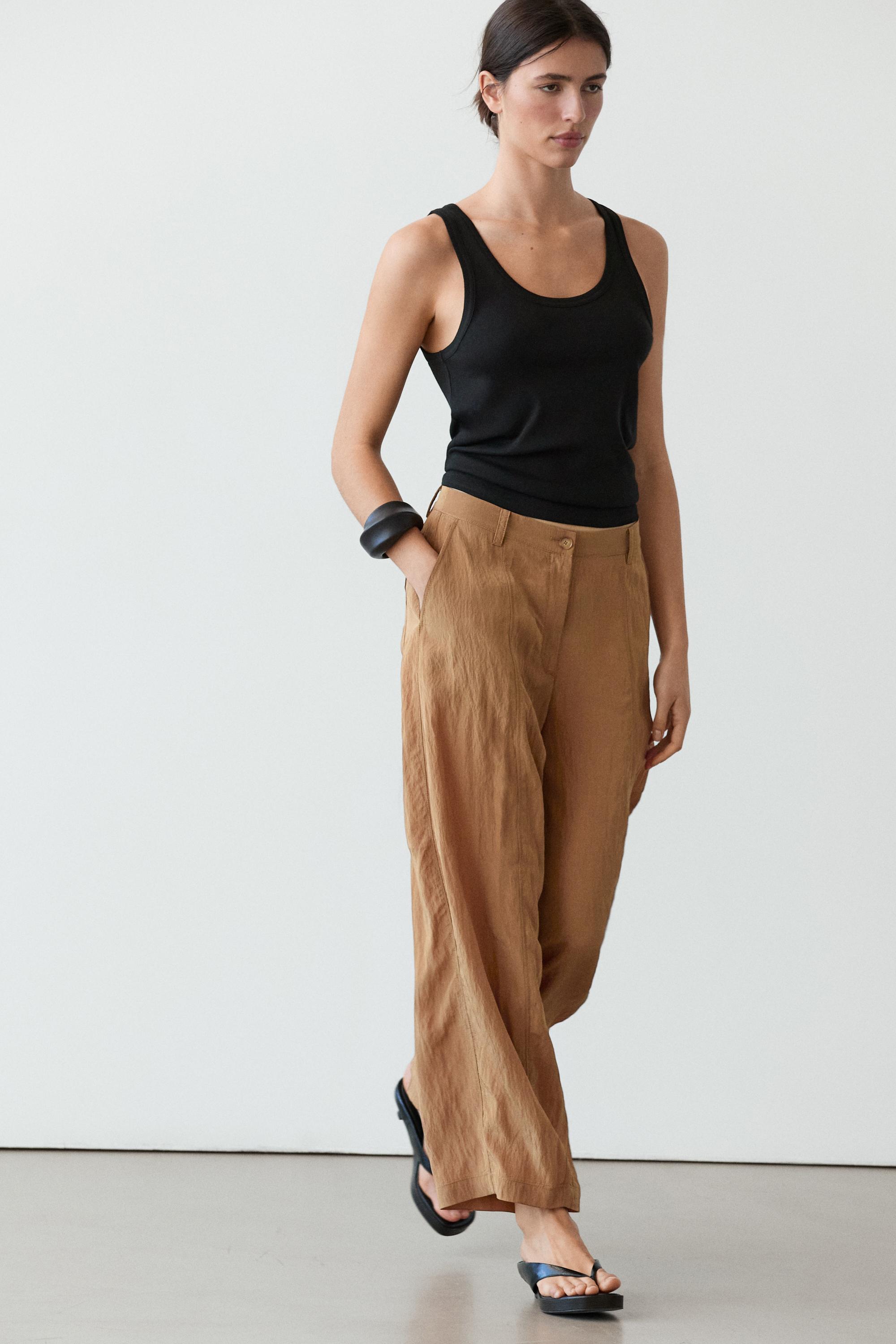 Pantalon léger barrel fit
