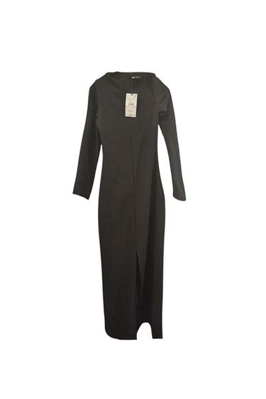 SLIT CREPE DRESS S BLACK REF 2712/628