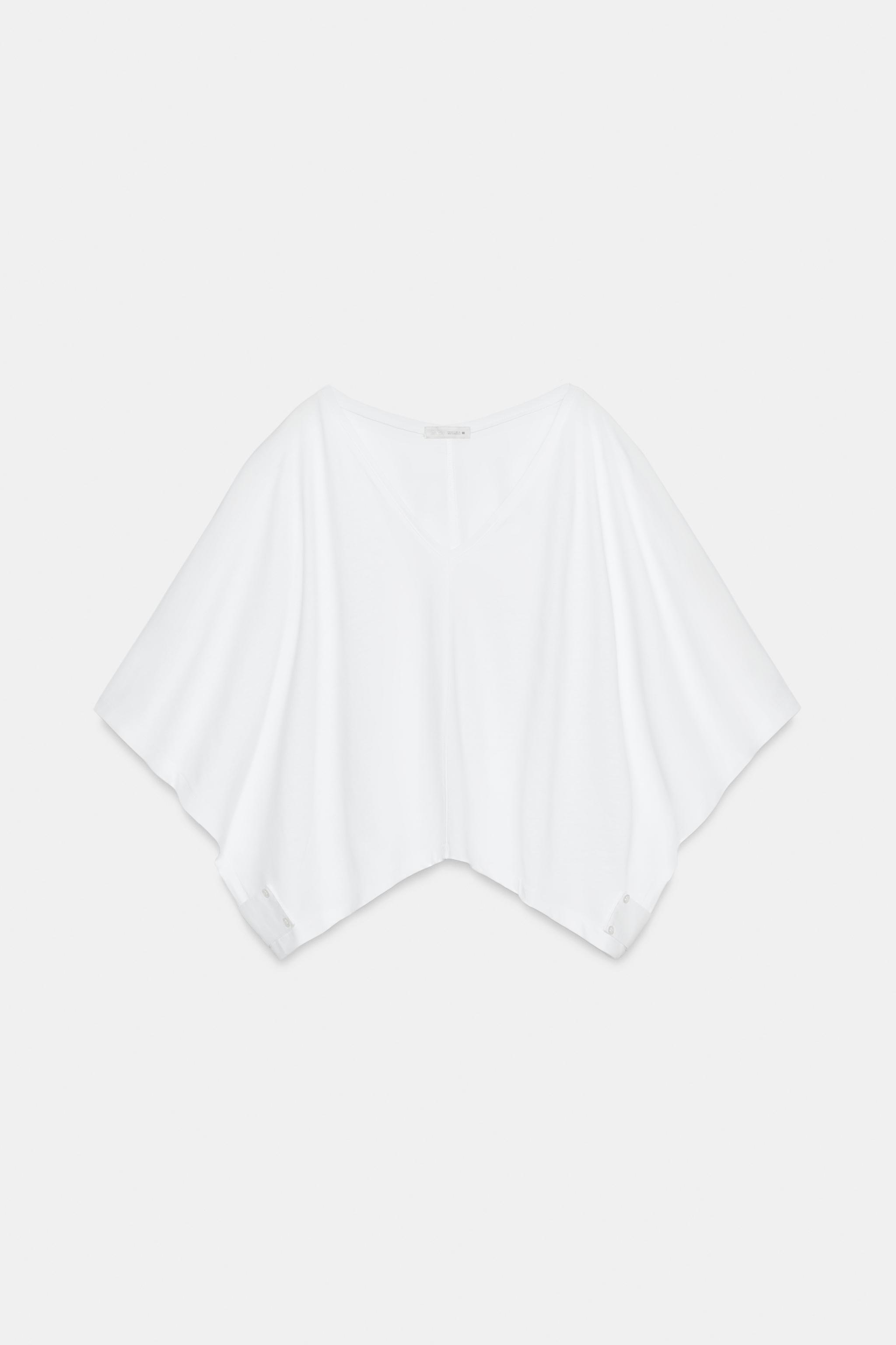 T-SHIRT CAPE EN COTON