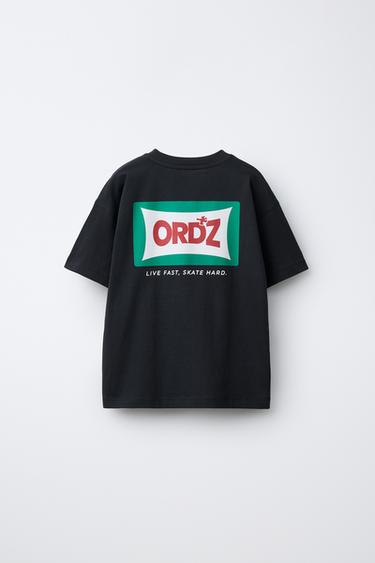 LOGO PRINT T-SHIRT - Blue by Zara - Image 1