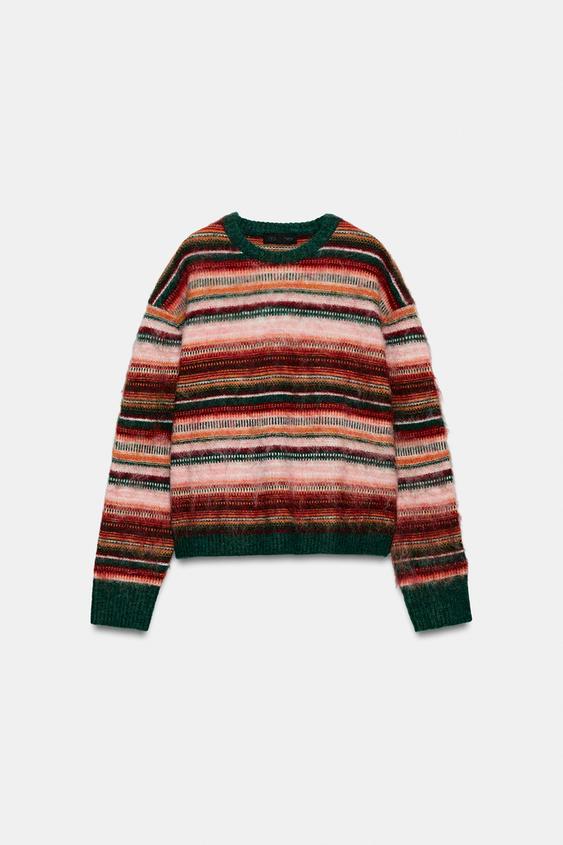 JERSEY RAYAS LINEA CONTRASTE - Multicolor de Zara - Imagen 0