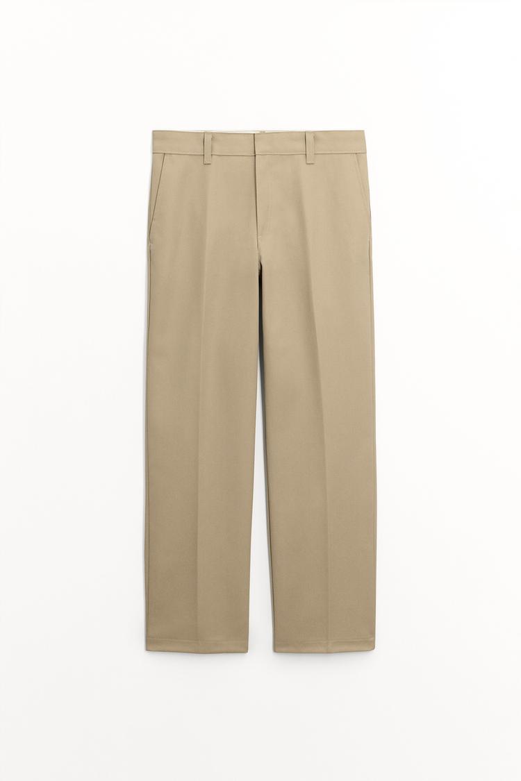 ZW COLLECTION STRAIGHT LEG PANTS - taupe brown | ZARA United States