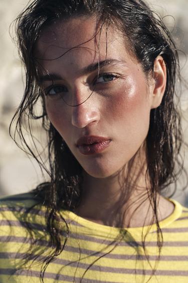 STRIPED KNIT TOP - Yellow by Zara