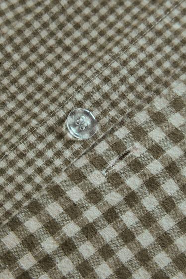 HOUSSE DE COUETTE ENFANT EN FLANELLE VICHY - Verdâtre de Zara - Image 3