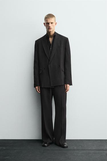 Zara LIMITED EDITION FLOWY SUIT - Metal tan