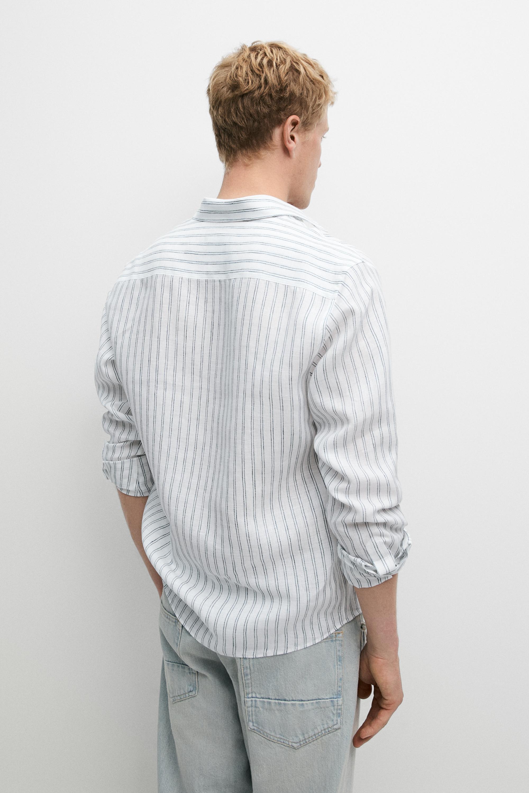 Chemise regular fit 100 % lin