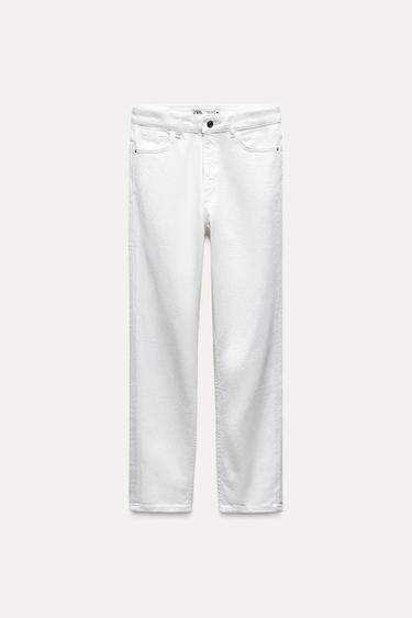 JEANS Z1975 MOM FIT TIRO ALTO - Blanco de Zara
