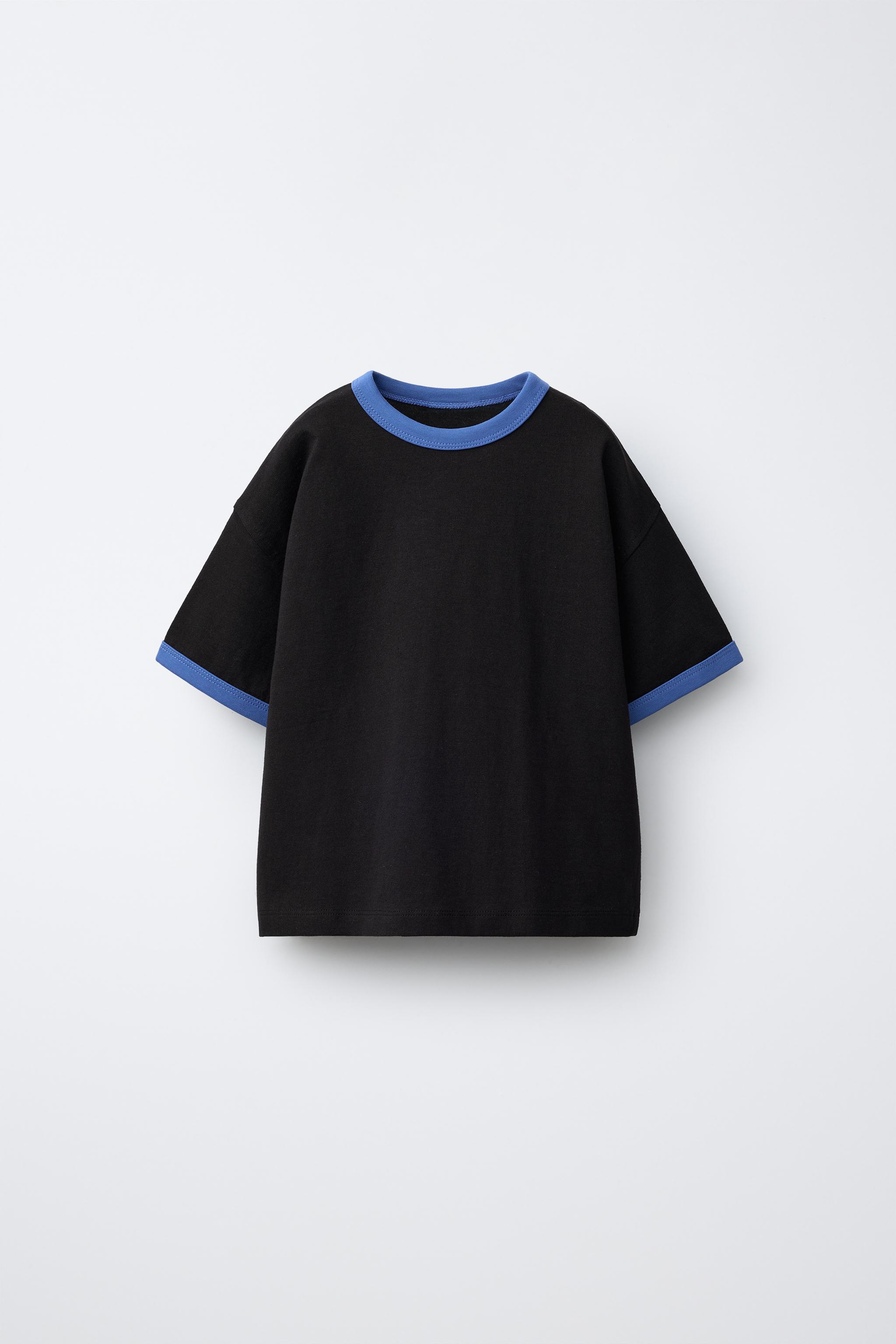 CONTRAST TRIM T-SHIRT