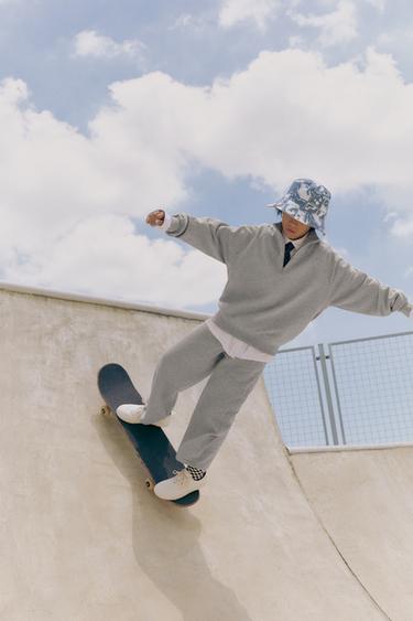 Zara 雙面用標誌漁夫帽 - 橙色