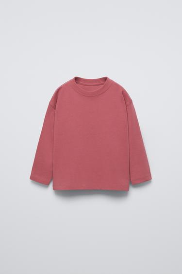 CAMISETA LISA MEDIUM WEIGHT - Frambuesa de Zara