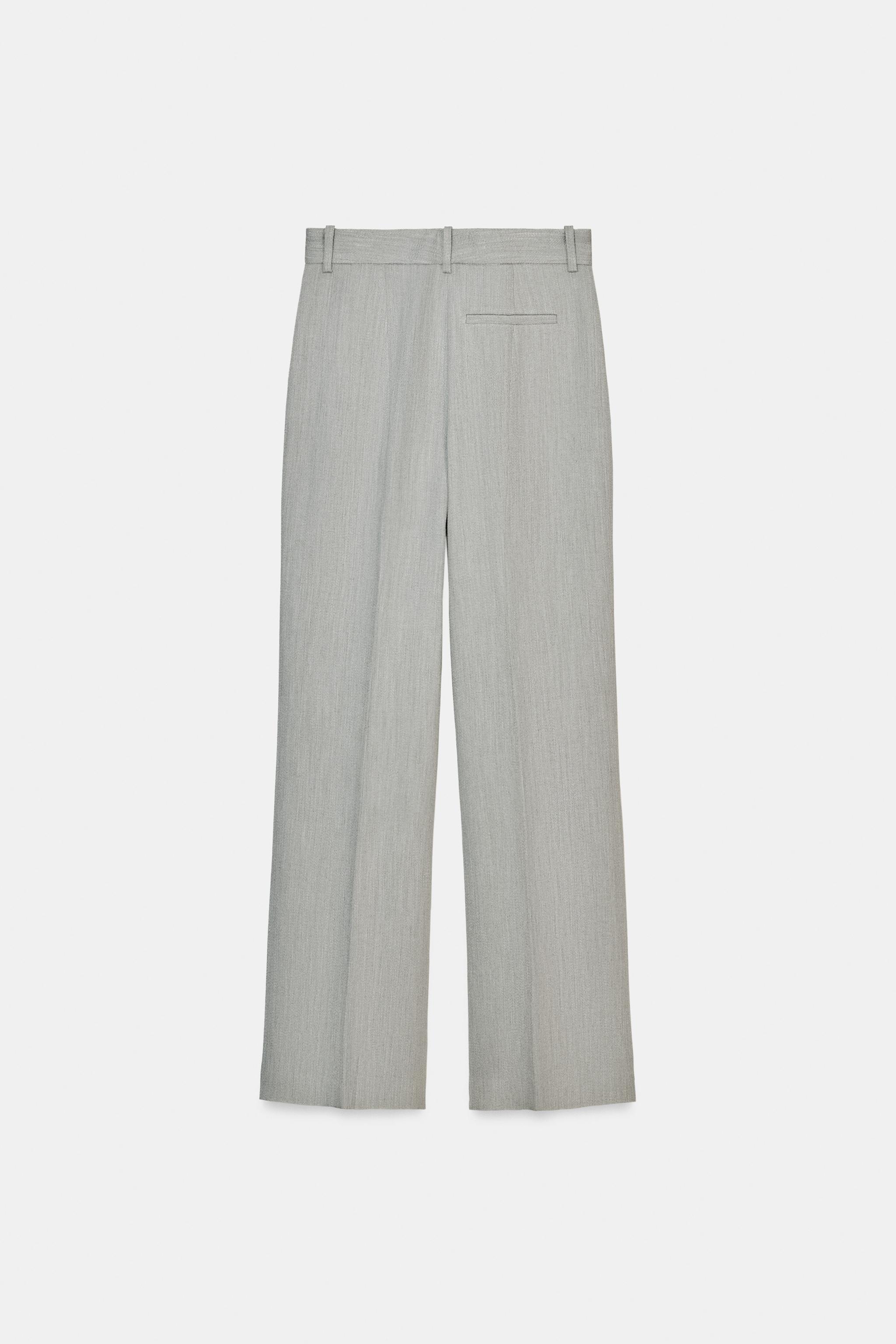 FLARE TEXTURED PANTS ZW COLLECTION