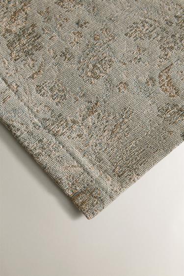 FLORAL JACQUARD PLACEMAT - Blue green by Zara - Image 2